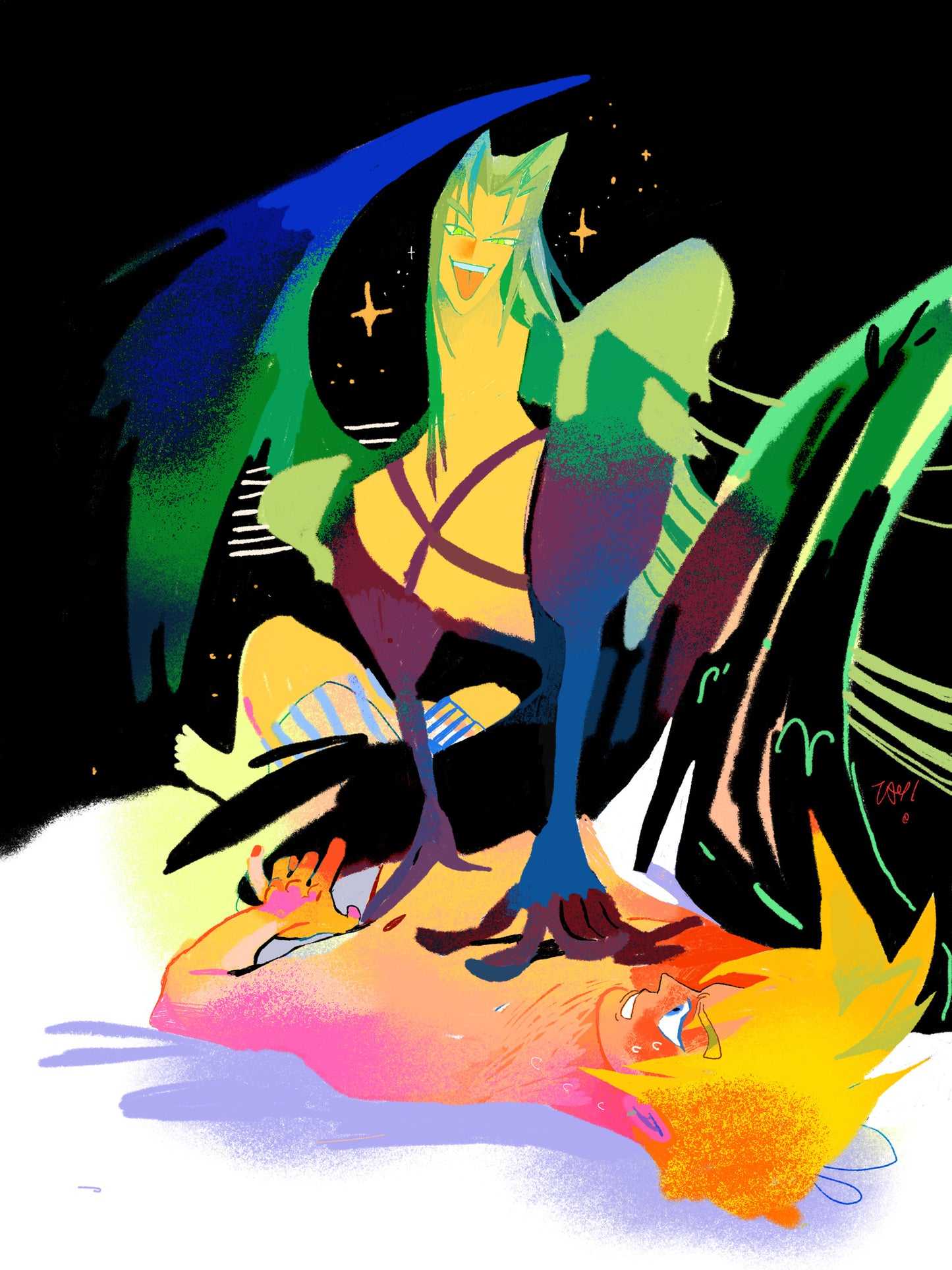 Edge of creation postcard print